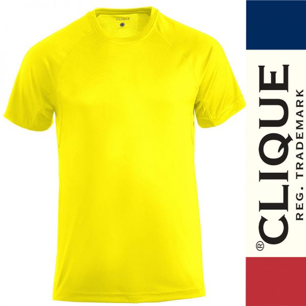 Premium Active-T-Shirt, Clique - 029338-leuchtgelb