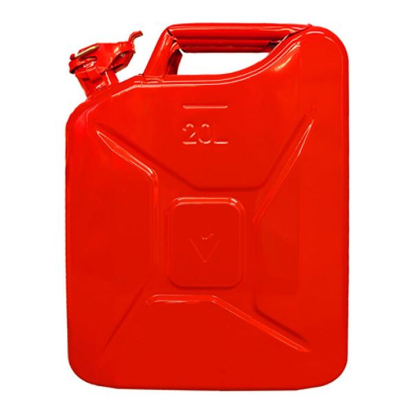 Benzinkanister 20 Liter -rot- Armeemodell -