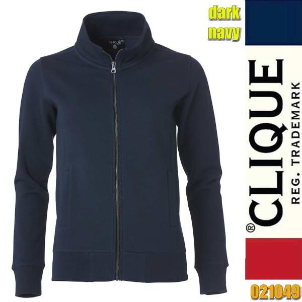 Classic Cardigan Ladies Zip Sweat Jacke, Clique - 021049, dark navy