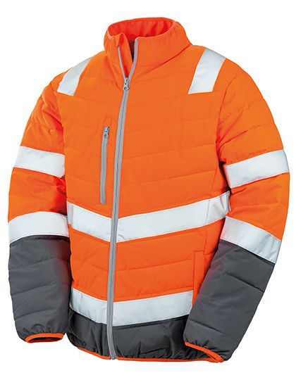 Mens Soft Padded Safety Jacket, HI-VIS