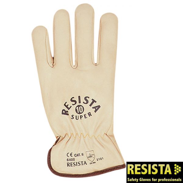 RESISTA-SUPER Schutzhandschuhe, geschmeidiges Kernrindnarbenleder, 6400