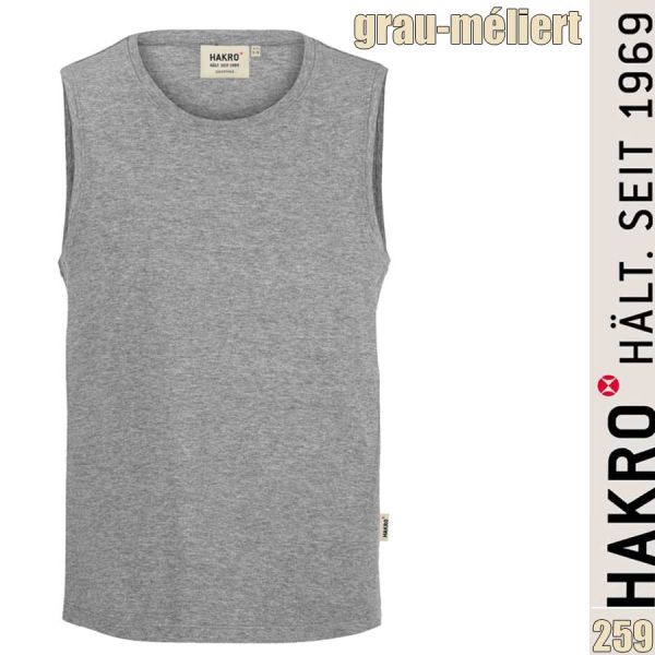 NO. 259 Hakro Tank-Top Classic, grau-meliert