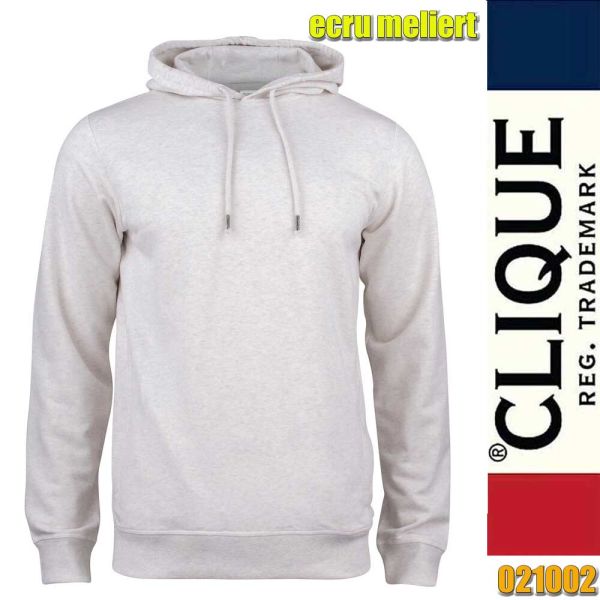 Premium OC Hoody, Clique - 021002, ecru meliert