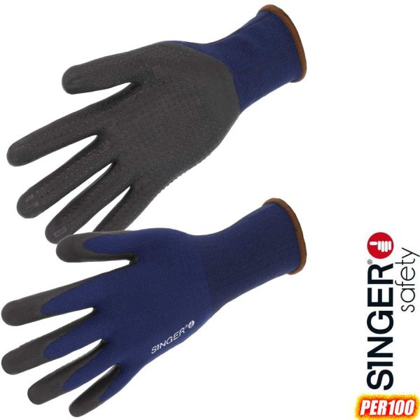 Nitril-Handschuh,-geschaeumt,-Polyester-Elasthan,-PER100,-SINGER-Safety