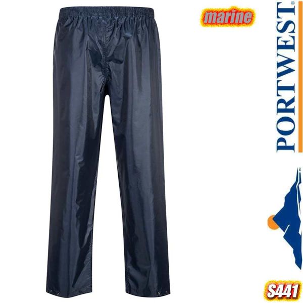 Klassische Regenhose, mit seitlichen Eingriffen, S441, Portwest