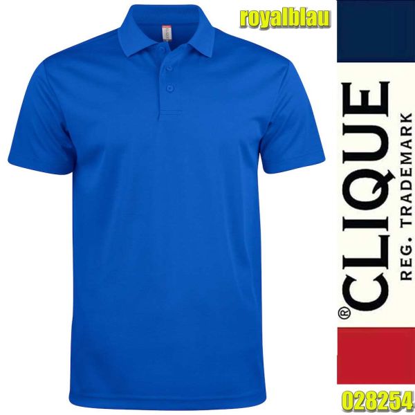 Basic Active Polo, Clique - 028254, royalblau