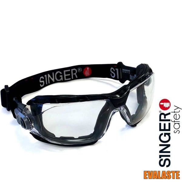 Schutzbrille mit elastischem Kopfband, EVALASTE, Singer Safety