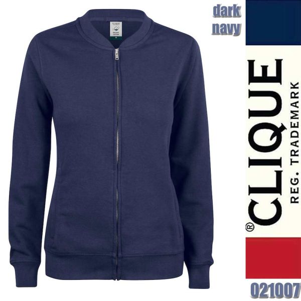 Premium OC Cardigan Ladies Sweat RV, Clique - 021007, dark navy