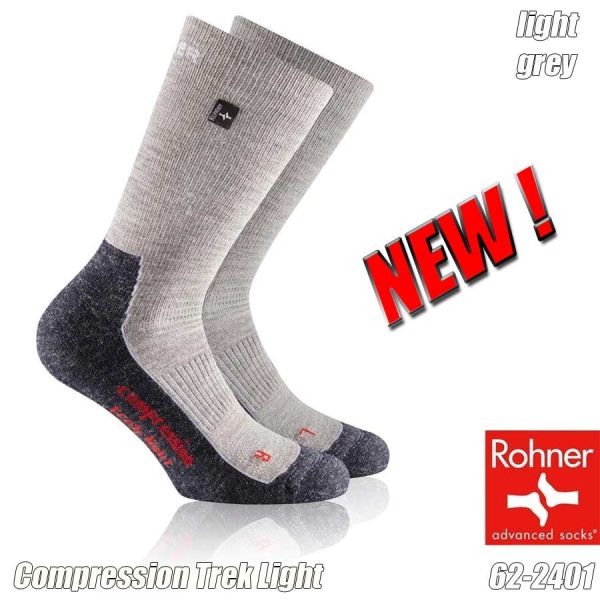 Compression Socken,Trek - Light, ROHNER, 62-2401