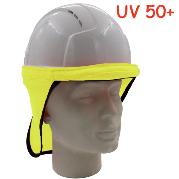 Nackenschutz, Leuchtgelb, UV 50+ für alle Helme