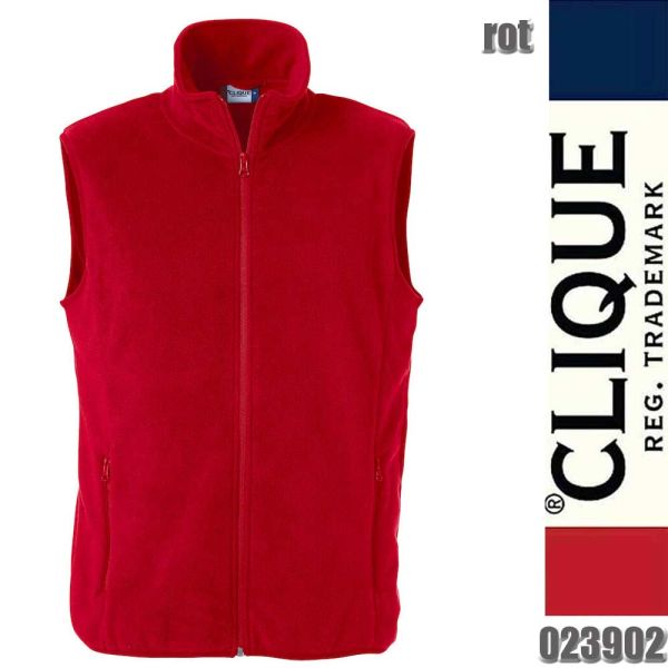 Basic Polar Fleece Vest, Clique - 023902, rot