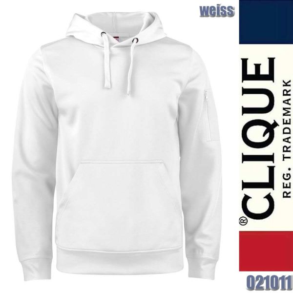 Basic Active Hoody, Kaputzenjacke, Clique - 021011, weiss