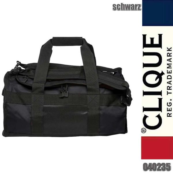 2 in 1 bag 42L sportliche Tasche, Clique - 040235, schwarz