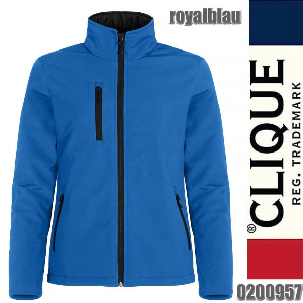 Padded Softshell Lady Jacke, Clique - 0200957, royalblau