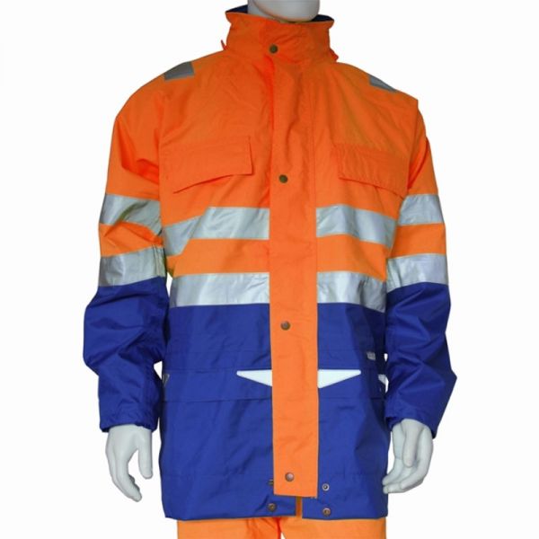 Regenjacke SMANTEX - EN20471 - orange-blau 