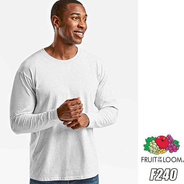 Valueweight Long Sleeve T, F240, FRUIT OF The Loom