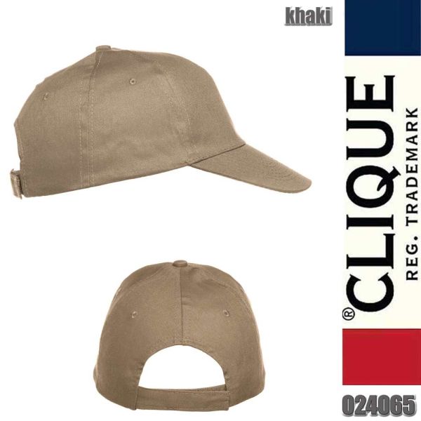 Texas Cap mit Klettverschluss, Clique - 024065, khaki