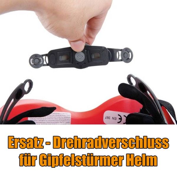 Ersatz Drehradverschluss für Gipfelstürmer Helme,