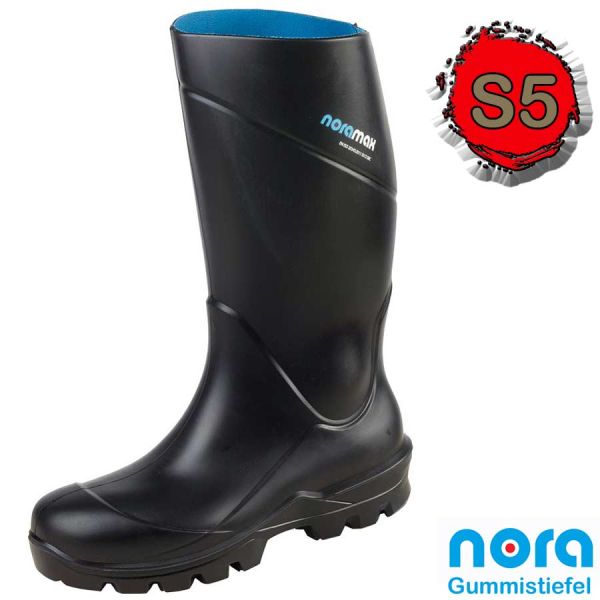 PU-Bau-Sicherheitsstiefel, NORA NORAMAX, black, S5,