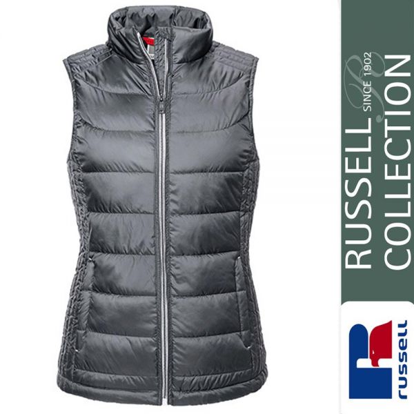 Ladies Nano Bodywarmer, Russel - Z441F-iron grey