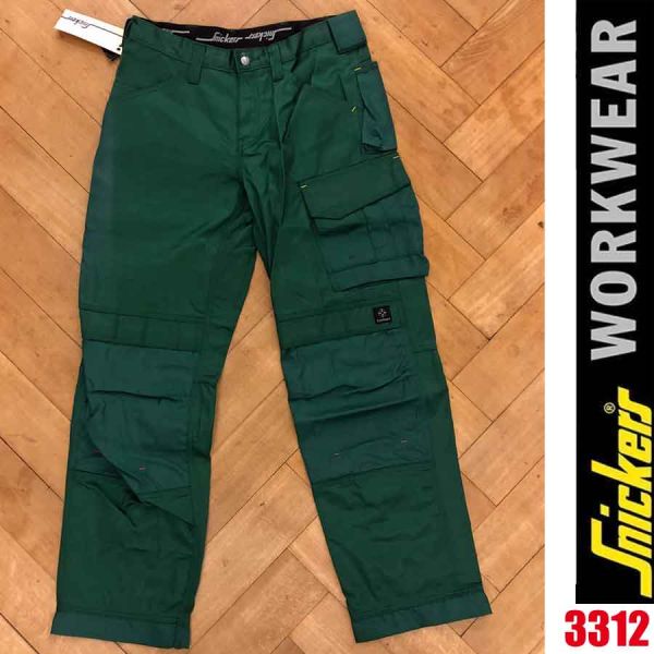 Handwerkerhose, Dura Twill, grün, 3312, Snickers Workwear