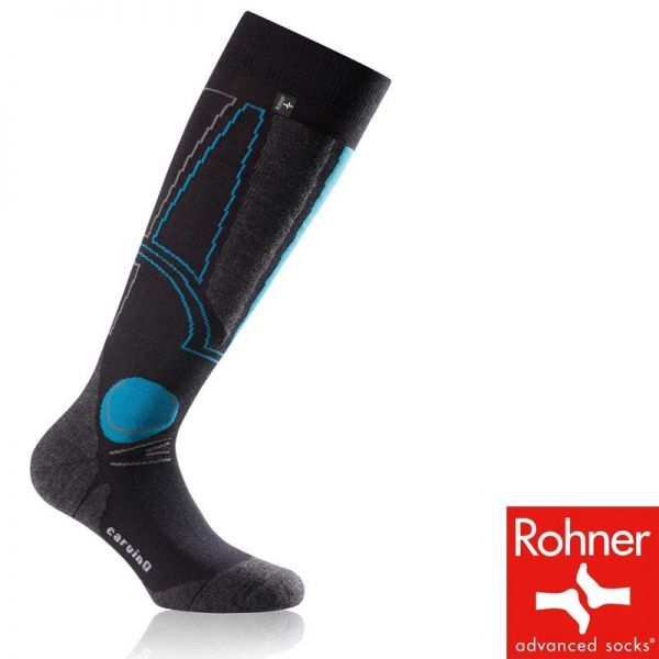 Rohner Carving Socken - 720083-ozeanblau