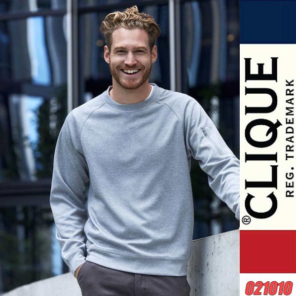 Sweat-Shirt, Pullover, Basic Active Roundneck, CLIQUE, 021010