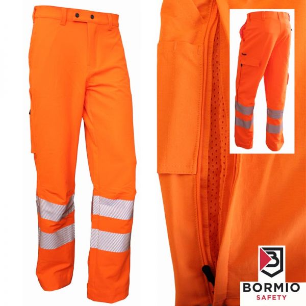 Sommer Arbeitshosen, BORMIO Air 4 Comfort, leuchtorange, 19244