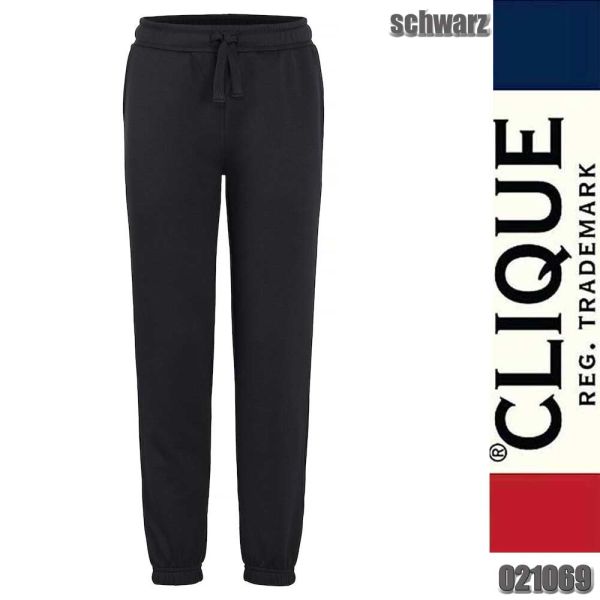 Basic Active Pants Junior Kinder Trainerhosen, Clique - 021069, schwarz