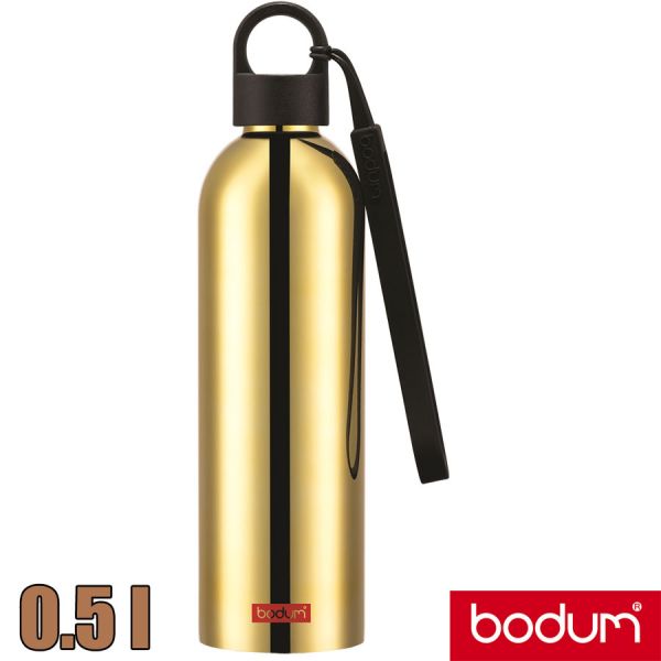 Trinkflasche, BODUM, Melior, 0.5 liter, Gold/Edelstahl, doppelwandig 