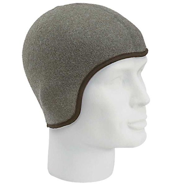 Helm Kälteschutzhauben - grau - aus Thermovelours - 34400