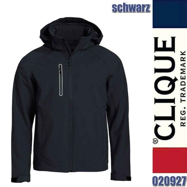 Milford Jacket sportliche Softshell Jacke, Clique - 020927, schwarz