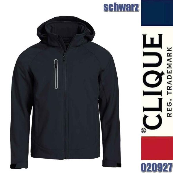 Milford Jacket sportliche Softshell Jacke, Clique - 020927, schwarz