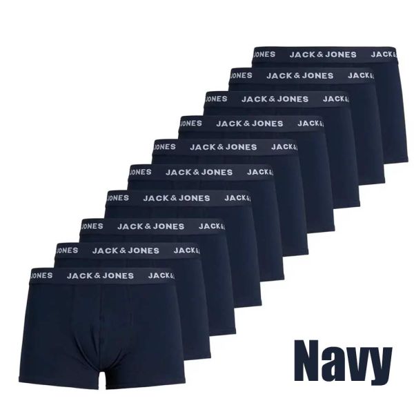 10-er Pack Boxershorts, Solid Trunks, JACK&JONES - 12189937