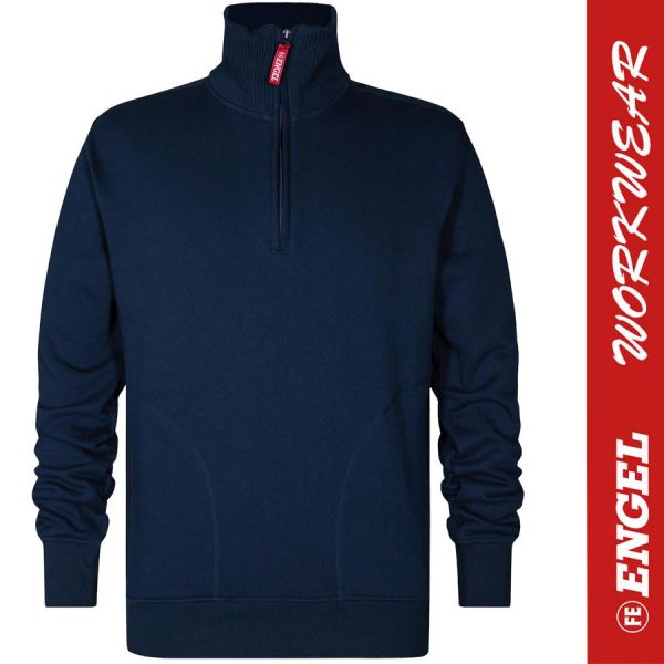 Sweatshirt mit hohem Kragen - ENGEL Workwear - 8014-blaue tinte