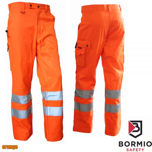 Warnschutz Bundhose, Bormio Binario, Leuchtorange