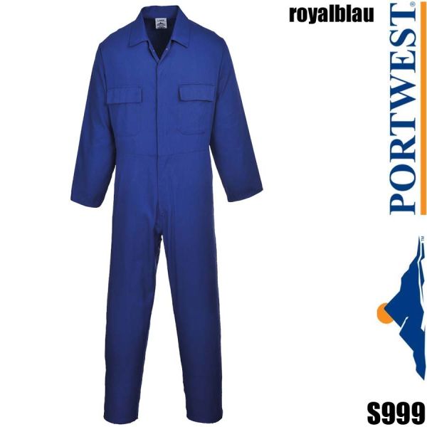 Arbeitsoverall, Kombi, Universal, Mischgewebe, S999, PORTWEST, royalblau