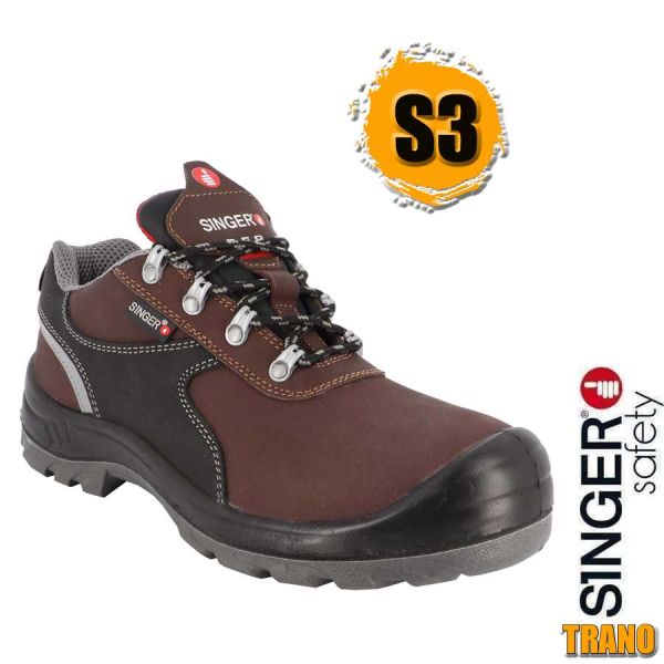 Sicherheitsschuh, Glattleder, braun, S3, SINGER Safety, TRANO