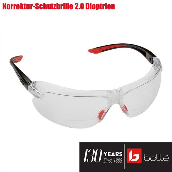 Korrektur Schutzbrille 2.0 Dioptrien, Bollé Safety - 25730-2.0