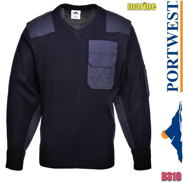 Nato-Sweater, Pullover, B310, PORTWEST, marine