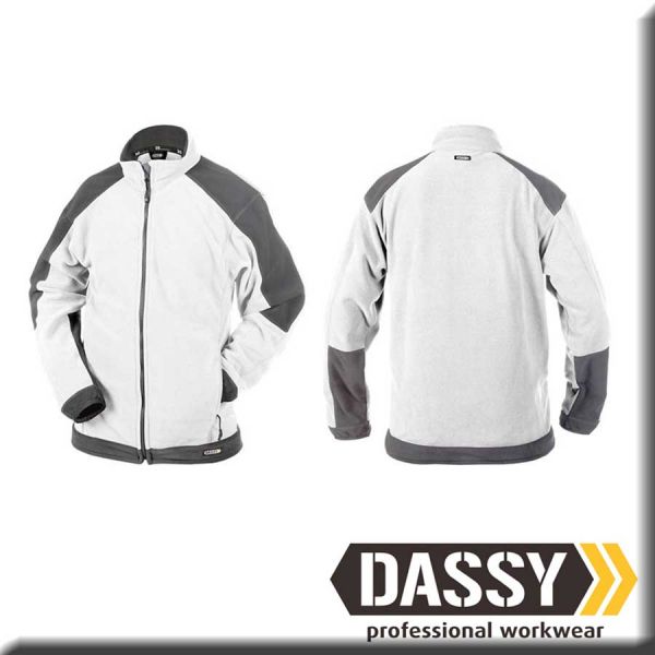 Kazan Fleecejacke, weiss/grau, DASSY, 20927