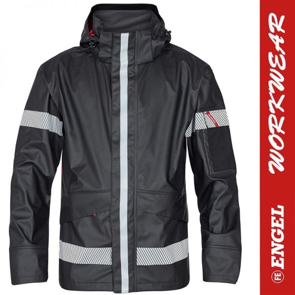 Regenjacke von ENGEL Workwear - schwarz - 1918-262