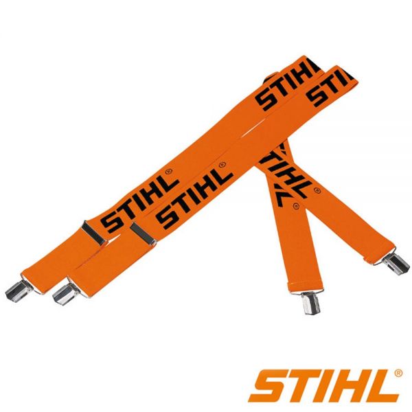 Hosenträger - STIHL - orange mit Metallclips - 130 cm - 00008841512