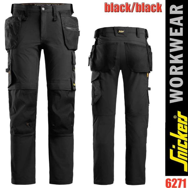 Full Stretch Arbeitshose mit Holstertaschen, 6271, SNICKERS Workwear