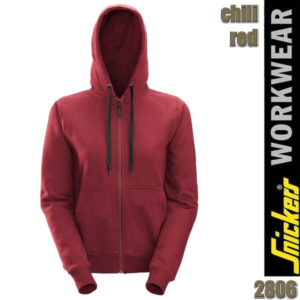 Damen Reißverschluss Hoodie, Snickers - 2806