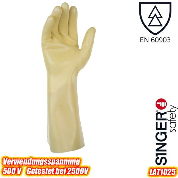 Elektriker - Latex Handschuhe, 500 Volt - LAT1025