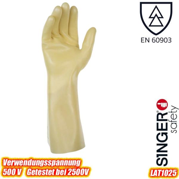 Elektriker - Latex Handschuhe, 500 Volt - LAT1025