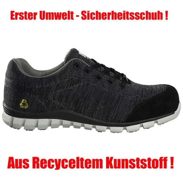 Sicherheitshalbschuh S1P aus Recyceltem Kunststoff ! 