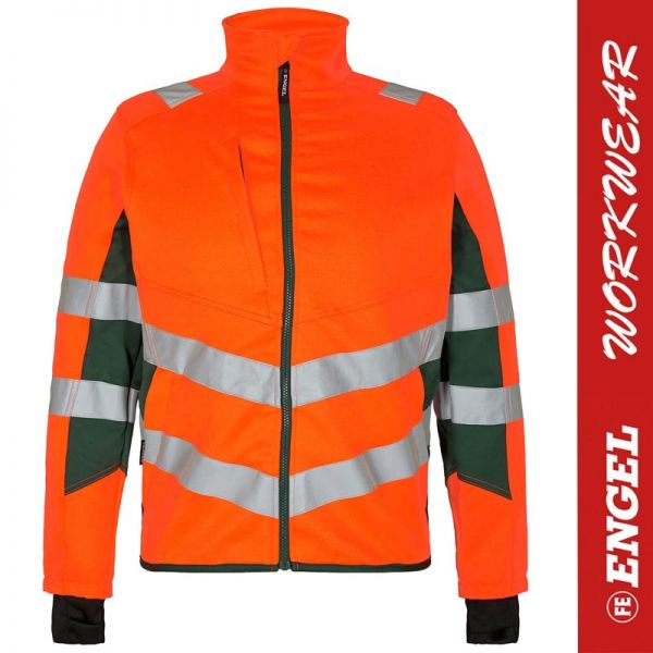 Safety Arbeitsjacke 1544 - ENGEL Workwear-warnorange-gruen