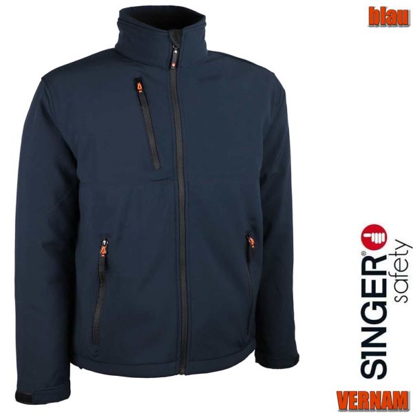 Softshelljacke flexibel, wasserabweisend, VERNAM, SINGER Safety